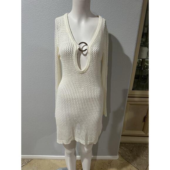 Women Beach Crochet Cover Ups Summer Knit Swimwear Mesh Bathing Suit Hollow Out - Picture 1 of 3